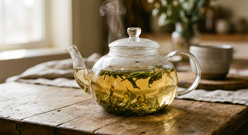 Malindo - Théière fumante thé vert Sencha