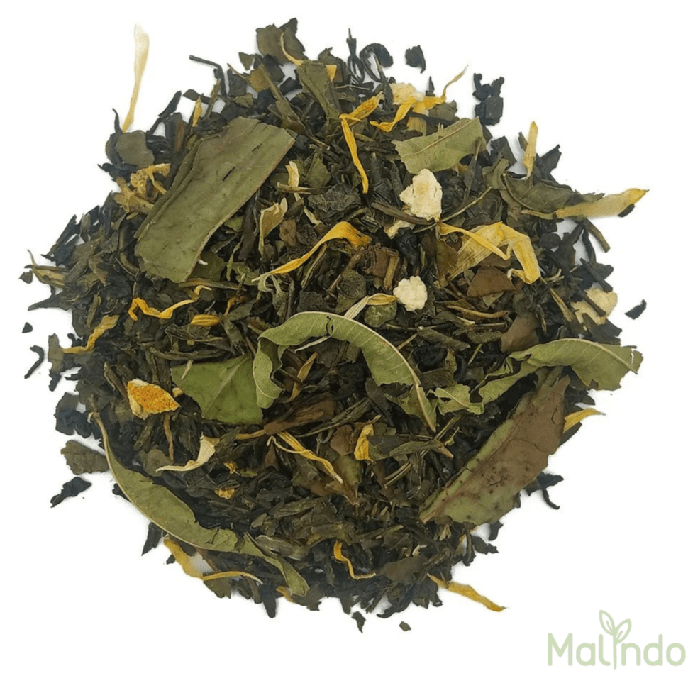 Thé Vert Thé vert Mandarine Verveine Bio Malindo