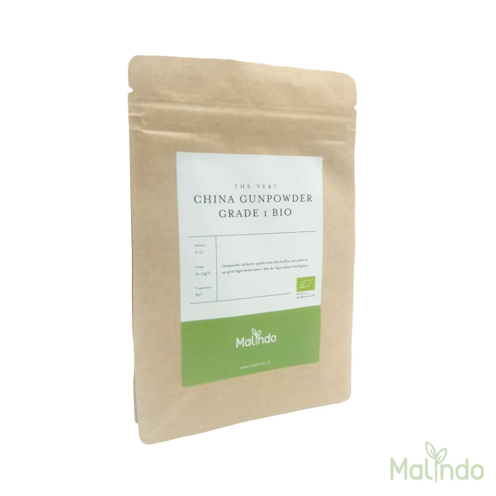 Thé Vert Thé vert China Gunpowder Grade 1 Bio Malindo