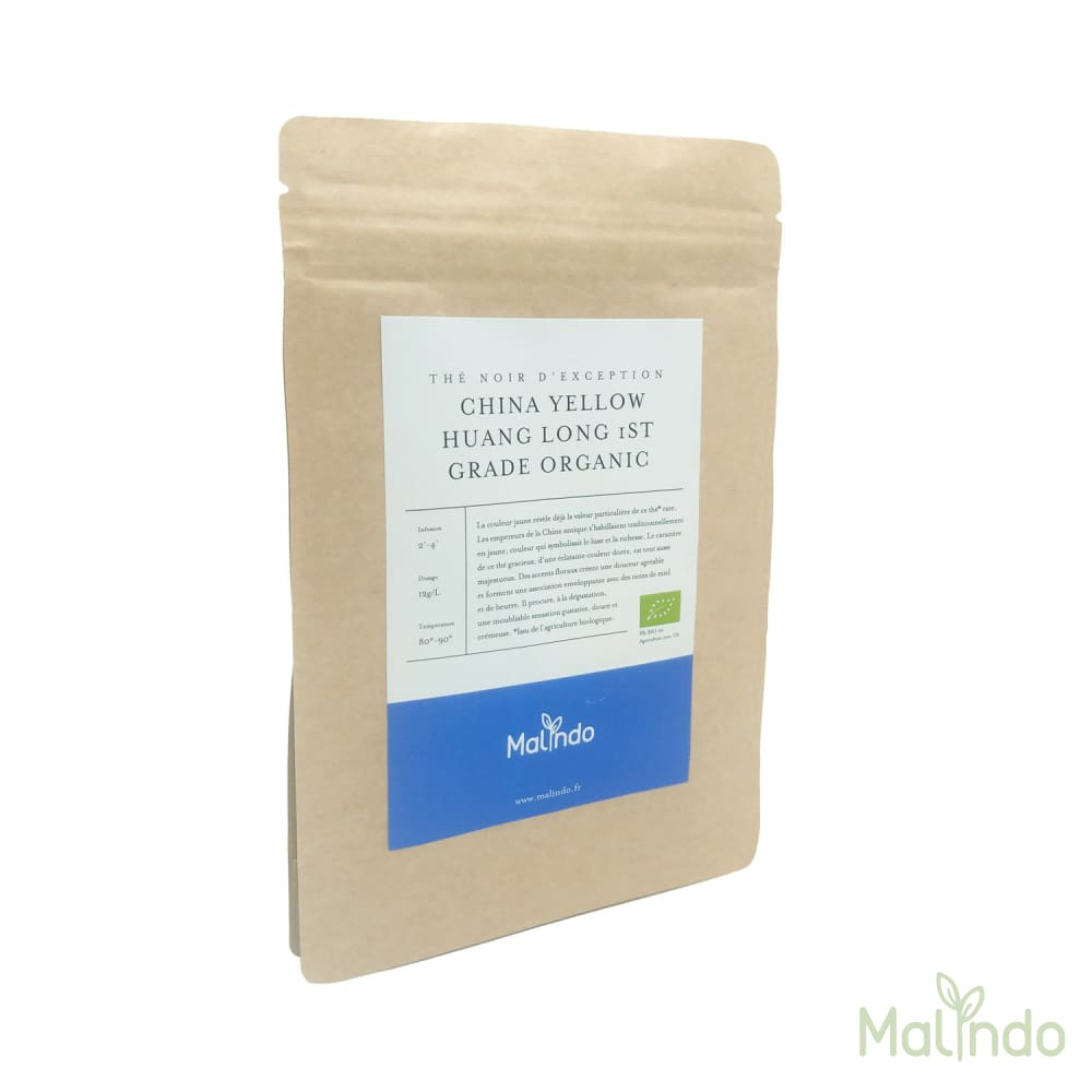 Thé Vert China Yellow Huang Long 1st grade organic - Malindo