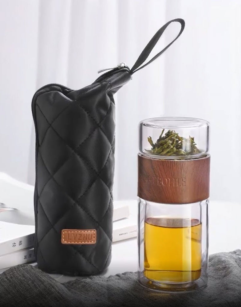 Nos Accessoires Infuseur à thé en Verre double paroi Malindo