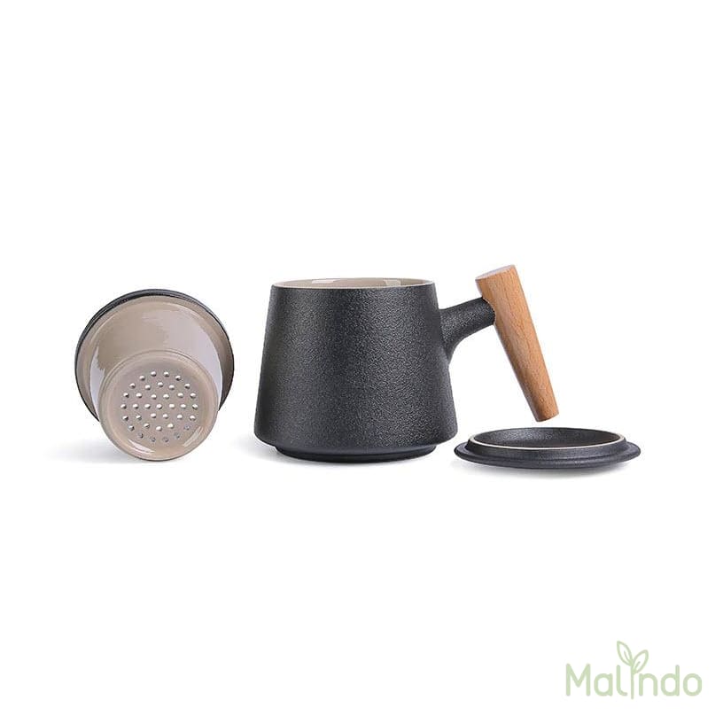 Nos Accessoires Mug à thé en Céramique et son infuseur à Thé Malindo