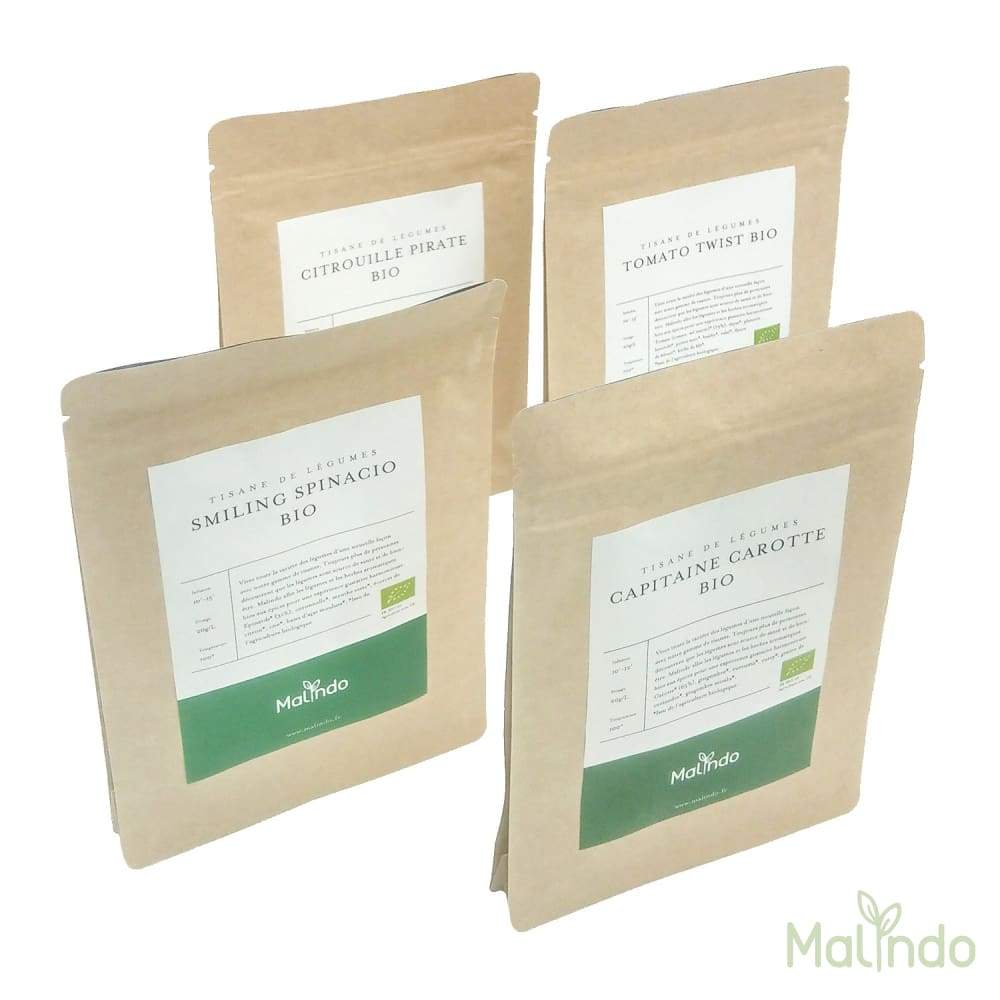 Tisanes de Légumes Pack Vegan - 100% Légumes - Malindo