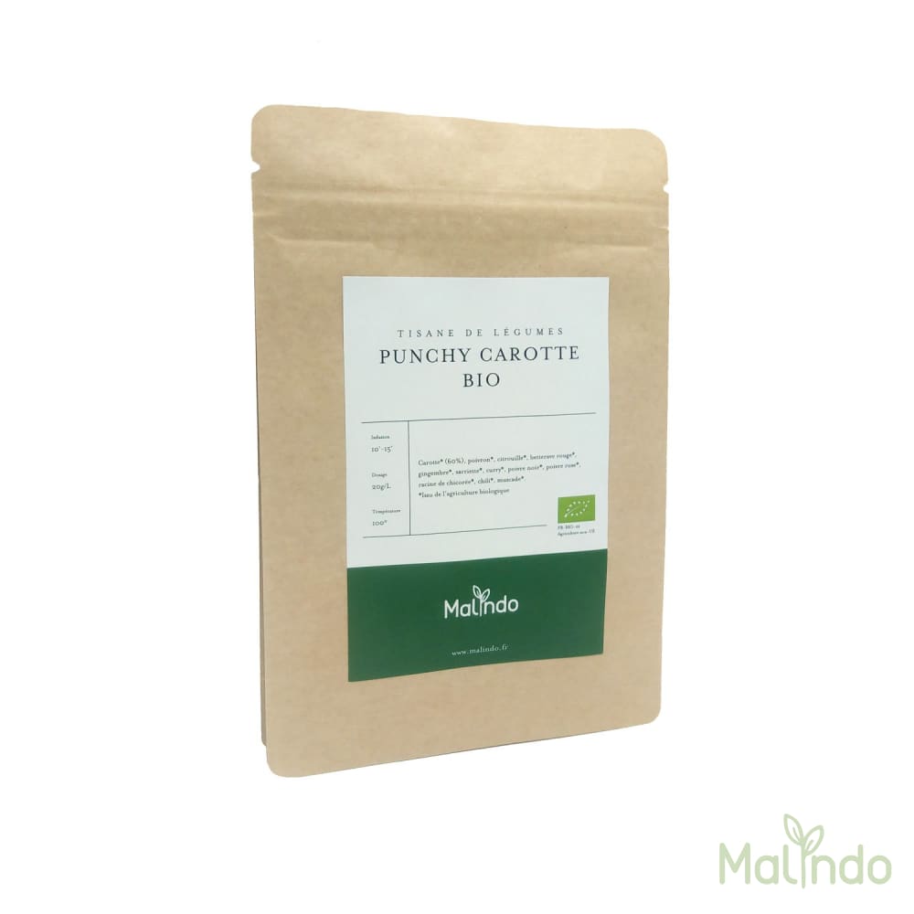 Tisanes de Légumes Tisane Punchy Carotte Bio Malindo