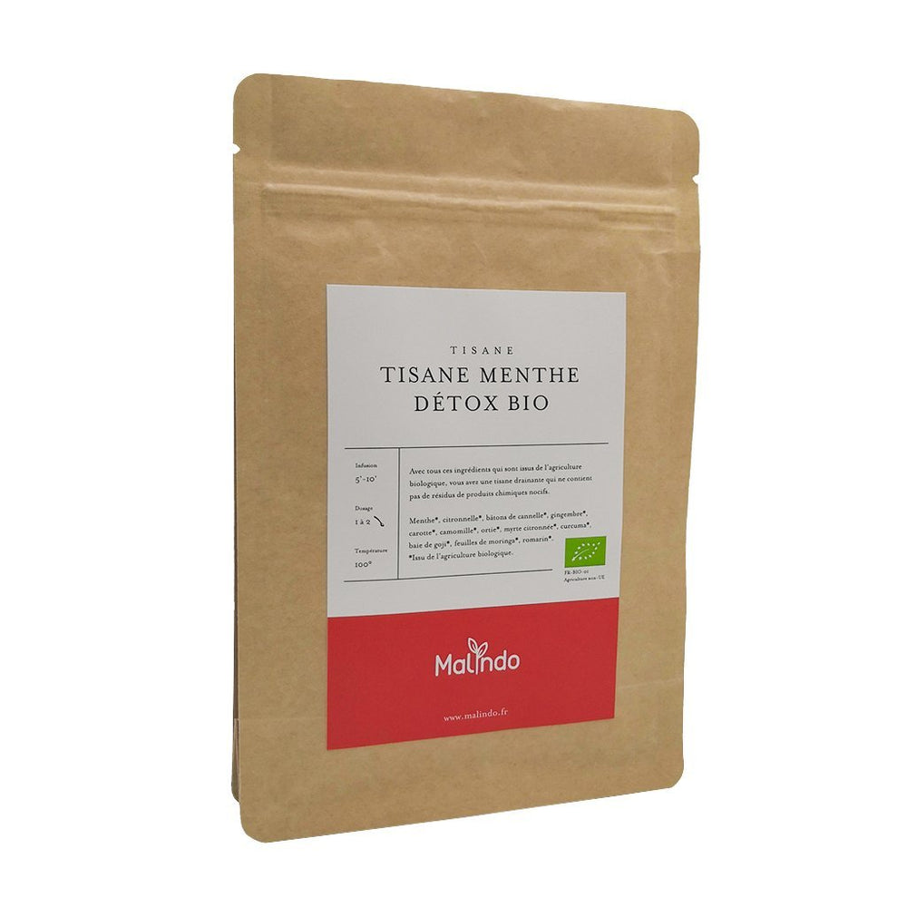 Infusion Tisane Menthe Detox Bio Malindo