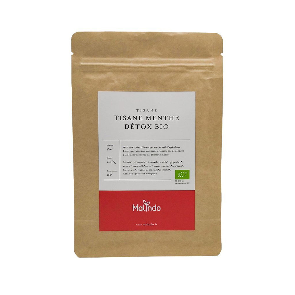 Infusion Tisane Menthe Detox BIO Malindo